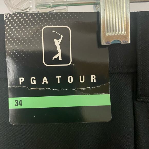 Authentic PGA Tour Golf Shorts, Black, Sun & Moisture Protection, Size 34 NWT - Picture 7 of 7